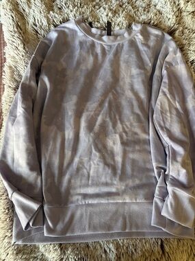 Mondetta Lavender Camo Crewneck Sweatshirt